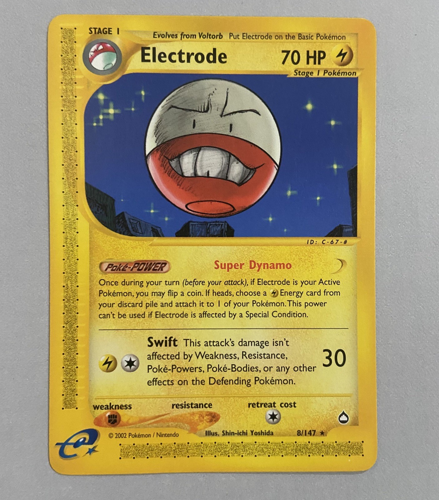 Electrode 8/147-Pokemon Aquapolis -Regular NM