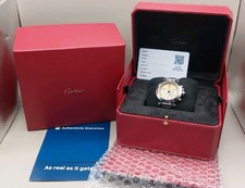 Exceptional Pasha Cartier Safari Champagne Watch With Authenticity +box