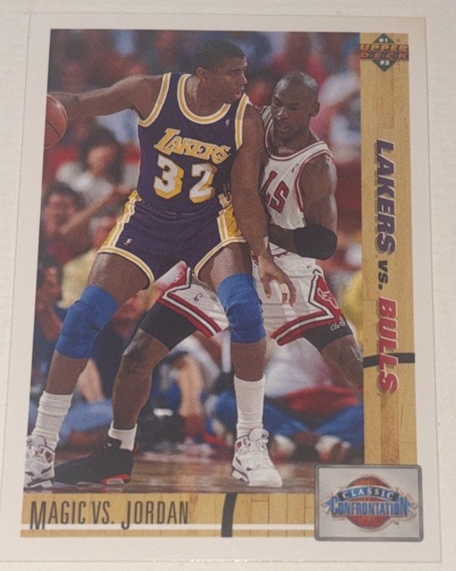 1991-92 Upper Deck - Classic Confrontation Michael Jordan, Magic Johnson #34