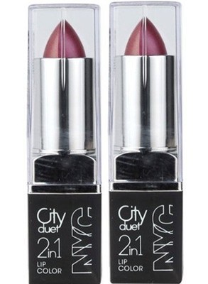 (2 Pack) NYC CITY DUET 2 IN 1 LIP COLOR - 427 The Empire Lilacs