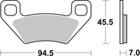 Bremsbelagsatz, Scheibenbremse Prime - Sinter - SD Brembo 07GR53SD