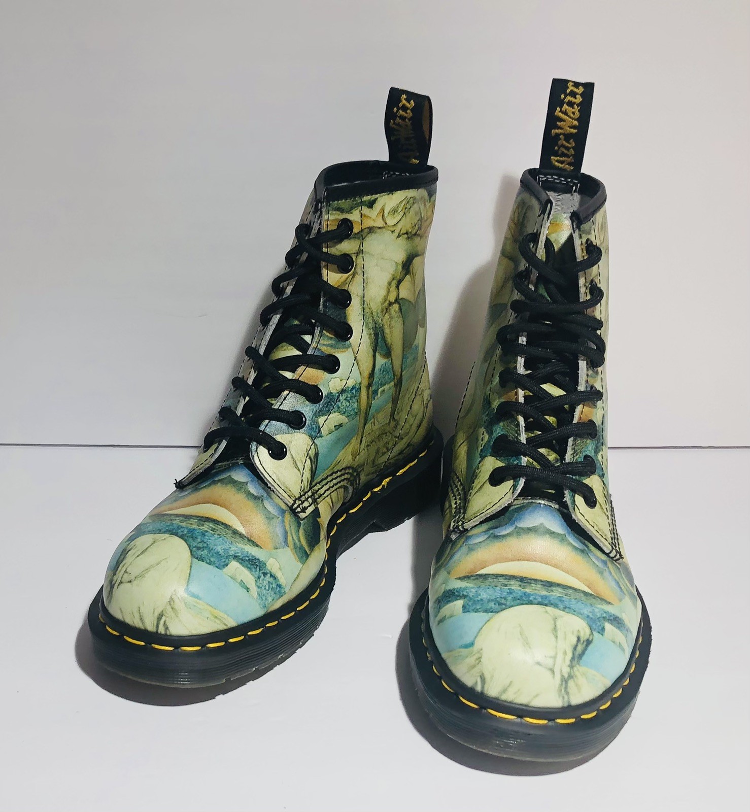 Dr. Martens Tate Museum William Blake 1460 Multi Boots Size Men’s 9 Womens 10 image 3