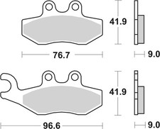 SBS Brake Pads Front For GILERA ST 125 Runner 2012 - 2013