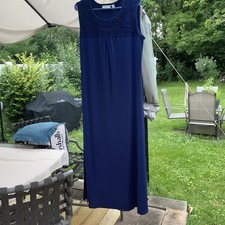 VINTAGE NAVY BLUE DRESS XL