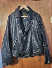 Vintage Protech Biker Jacket Motorcycle Size 44  🔥50th Anniversary Daytona🔥