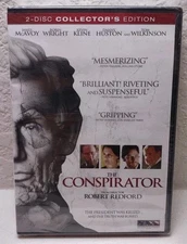 The Conspirator DVD 2010 Collector's Edition Robert Redford James McAvoy