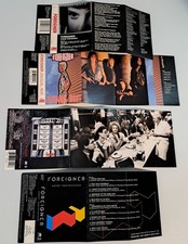 Lot Of 4 Foreigner Cassette Tape Artwork Inserts J-Cards No Tapes