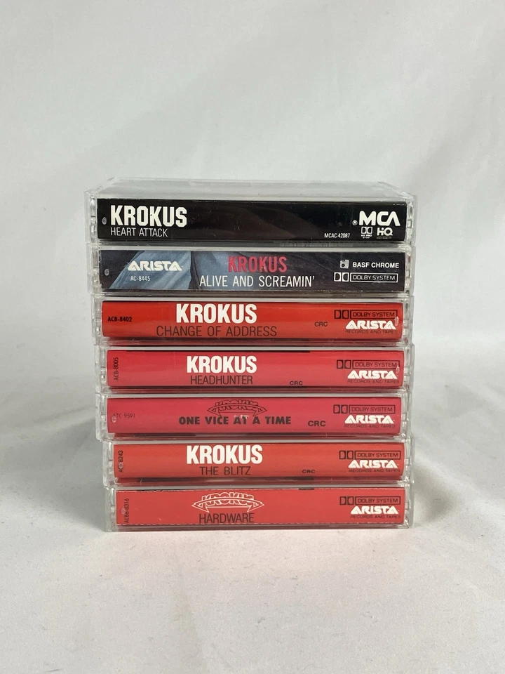 Лот кассет KROKUS x7 Оборудование Vice Headhunter Blitz Change Alive Heart - Изображение 2 из 4