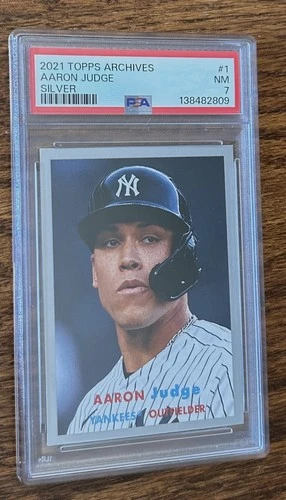2021 Topps Archives Aaron Judge Silver #38/99 PSA 7 - NM New York Yankees