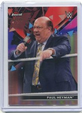 2021 Topps Finest WWE Paul Heyman SmackDown #62 ROSE GOLD Refractor SP 52/75