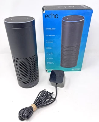 Amazon Echo (1st Generation) Alexa Black Smart Speakers for sale