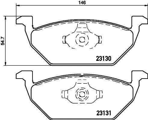 DON Front Discs & Brake Pads Fits Audi A3 Seat Leon Toledo Skoda Octavia VW Bora - Image 3 of 4