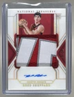 Reed Sheppard 2024 National Treasures #141 Gold FOTL RC Patch Auto 19/20
