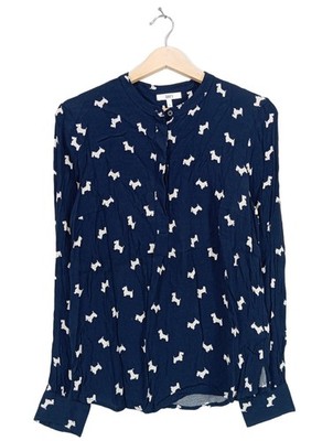 JAKE*S Hemd-Bluse Damen Bluse Gr. DE 38 blau-weiß Casual-Look
