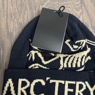 Arcteryx Bird Head Black Toque Beanie Hat Orca black Merino