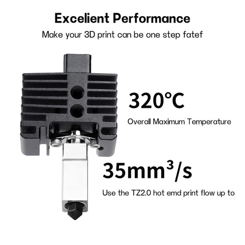 Hardened Steel Hotend 3D Printing Parts for Bambu Lab X1/P1 Series 3D Printing - Photo 9/13