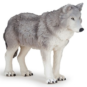 papo grey wolf