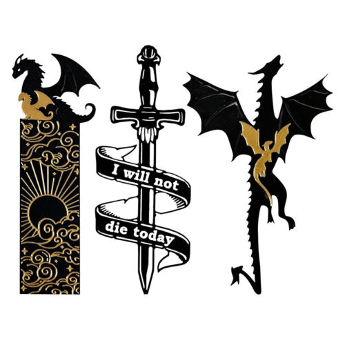 Punk Dragon Sword Bookmark Supplies Book Accessories Book Clips Stationery G _co - Zdjęcie 1 z 15