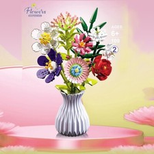 lego The Grey Flower Bouquet (Custom Blocks Set)