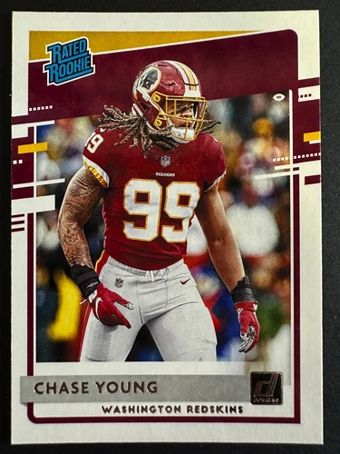Chase Young 2020 Donruss Rated Rookie Washington Redskins #316