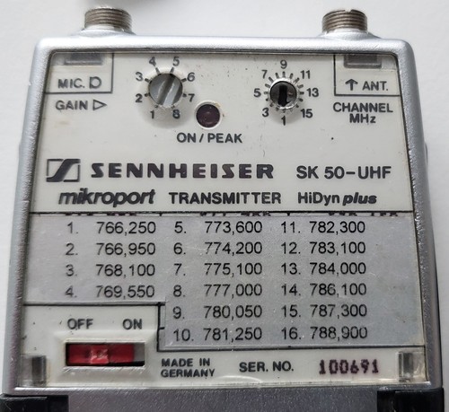 Sennheiser mikroport SK50-UHF plus 766.250 - 788.900Mhz .. - Bild 2 von 6
