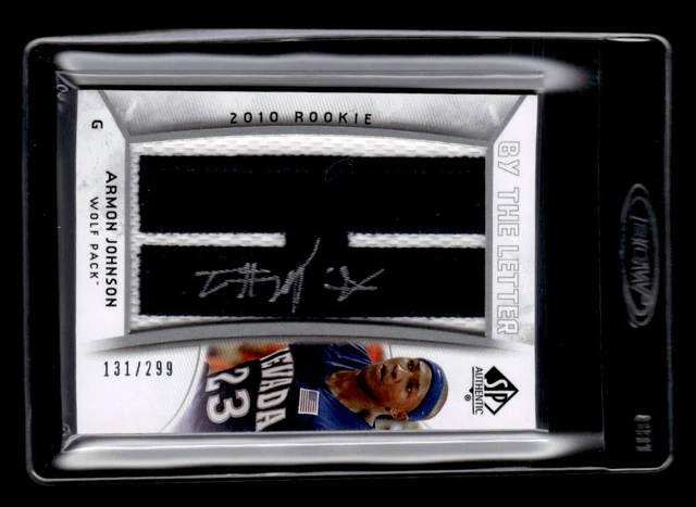 2010-11 SP Authentic #215 Armon Johnson Serial 299, Print Run 2093 Auto /299