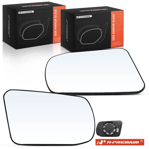 A-Premium 2Pcs Driver & Passenger Side Mirror Glass w/ Heated for Nissan Altima