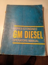 Vintage 1964 Gm Diesel Series 53 Engine Operators Manual