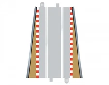 Scalextric Lead in / Lead Out Standard Straight Track Tan Borders- 1 Sets C8233