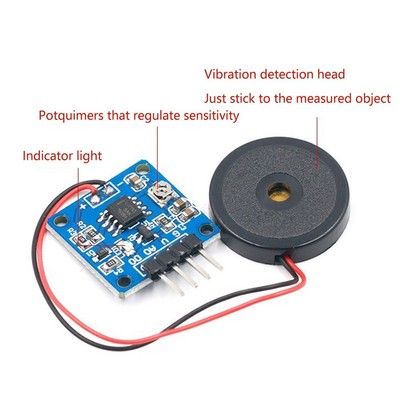 Reliable Vibration Sensor Module with Easy Installation A0/Do Interface