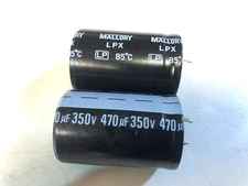 Budget Price! - Mallory LPX Electrolytic Capacitor 470uF 350V *NOS*