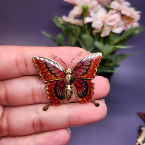 Vintage Cloisonné Enamel Butterfly Brooches - Choose Your Favorite Butterflies - Picture 27 of 33