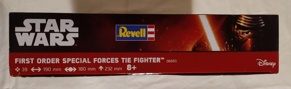 STAR WARS-REVELL EASY KIT-FIRST ORDER SPECIAL FORCE TIE FIGTHER NO COLORE O GLUE - Immagine 4 di 4