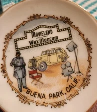 Vintage Movieland Wax Museum Souvenir Mini Cup and Saucer