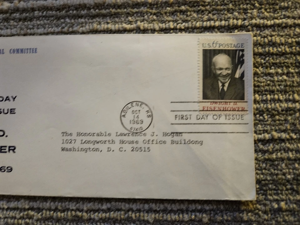 1969 First Day Of Issue Dwight D. Eisenhower Cover - Image 3 of 4