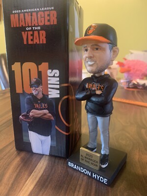 Baltimore Orioles Brandon Hyde 2023 AL Manager Of The Year Bobblehead-SGA New 