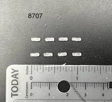 8 Pack 1/87 HO Scale Clear Whelen Responder LP Lightbar Police Fire EMS Truck