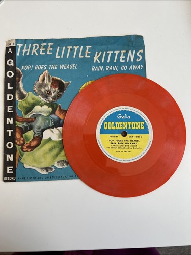 1961 GALA GOLDENTONE 78RPM SINGLE THREE LITTLE KITTENS 6” RECORD GG8 - Picture 12 of 12