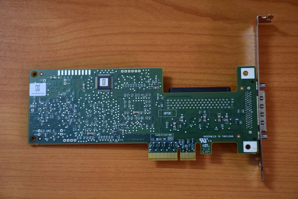 LSI Logic SCSI LVD/SE Controller PCI Express x4 LSI20320IE 439946-001 Tested - Image 3 of 4