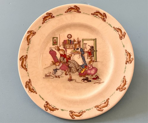 Vintage Royal Doulton Barbara Vernon Bunnykins Bone China Plate