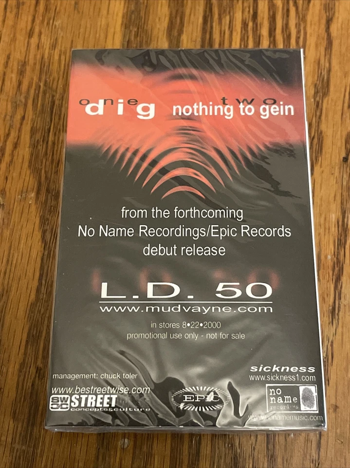 Mudvayne L.D. 50 2000 Promo Sampler CASSETTE TAPE SEALED - Dig - Nothing To Gein - Image 2 of 3