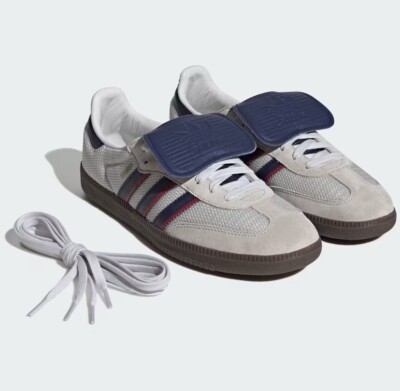 ★adidas★ Samba LT Crystal White Dark Blue IE9169 New Adidas Samba LT Shoes - Crystal White /Dark Blue (IE9169