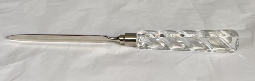Vintage West Germany Genuine Lead Crystal Handle 10 1/4” Letter Opener W/Box~NOS - Picture 3 of 13