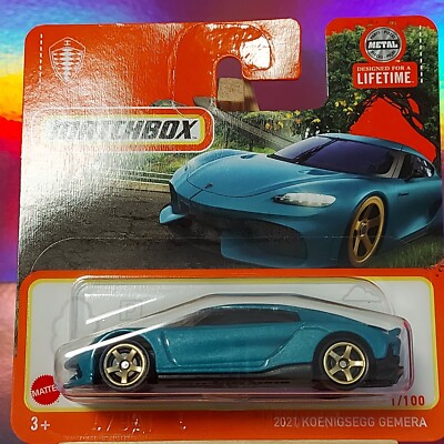 Matchbox 2021 KOENIGSEGG GEMERA Blue - NEU OVP - Nr. 1/100 - 1:64 Sammlung MBX