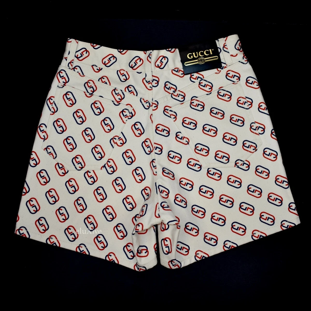 monogram jacquard cotton jersey shorts