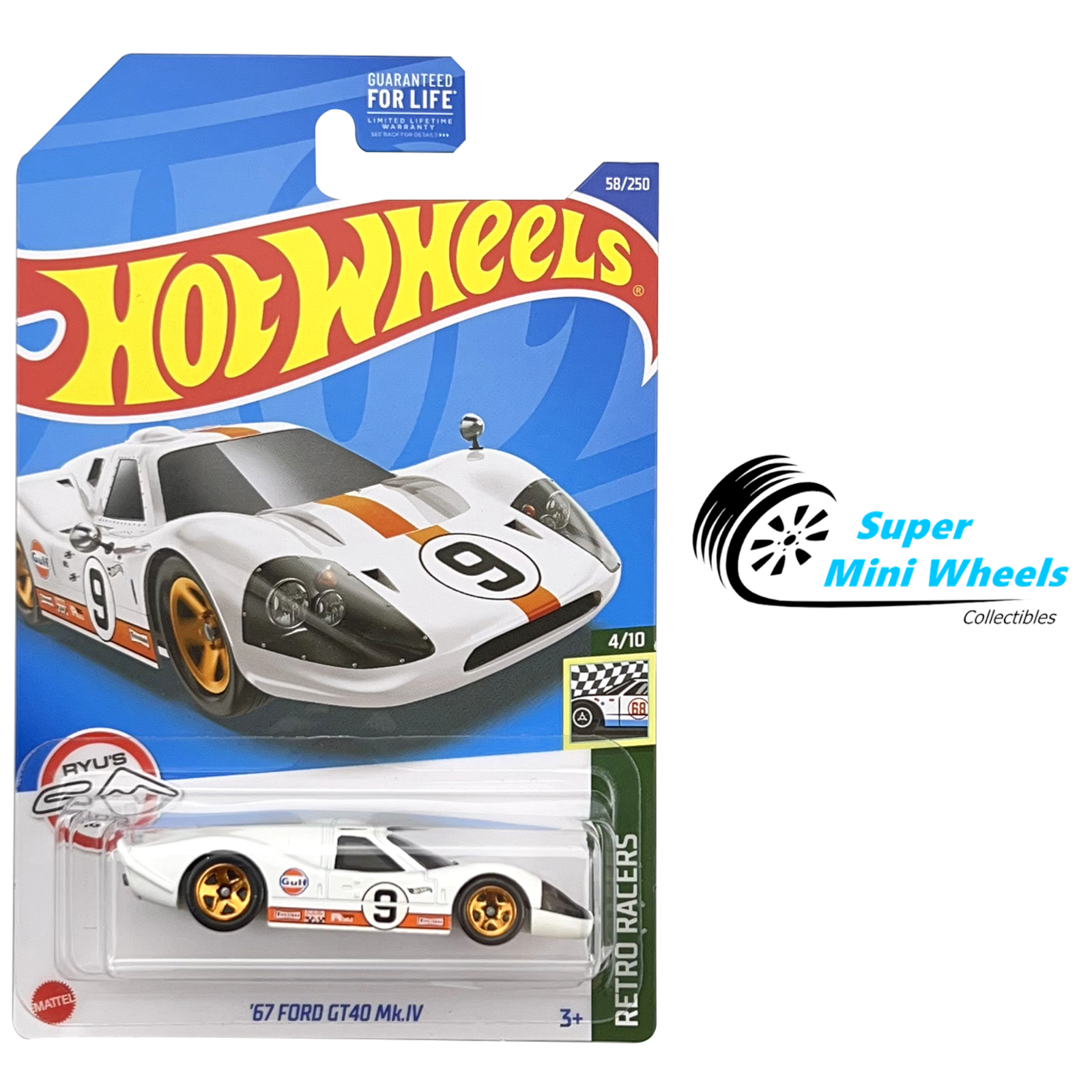 Hot Wheels '17 Ford GT White 67 Ford GT40 MK.IV Gumball 3000 Gran Turismo  Lot