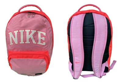 NIKE BACKPACK Women's Girls Vintage Fundamentals BLOCKED BA4297 664 Pink NEW