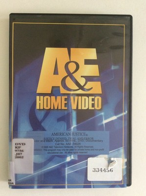 Dvd a&E video documentary american justice: justice denied: trial and error 1.33:1 (733961749267)