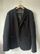 Philip Plein Men’s Black Skull Suit Jacket Size Large Eu 54