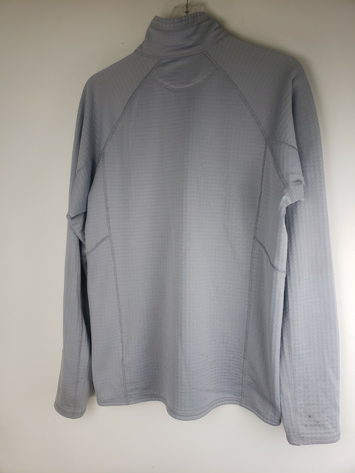 FILA Giacca Patagonia da uomo PolarTec grigio cerniera 1 4 cerniera anteriore tasca taglia Medium